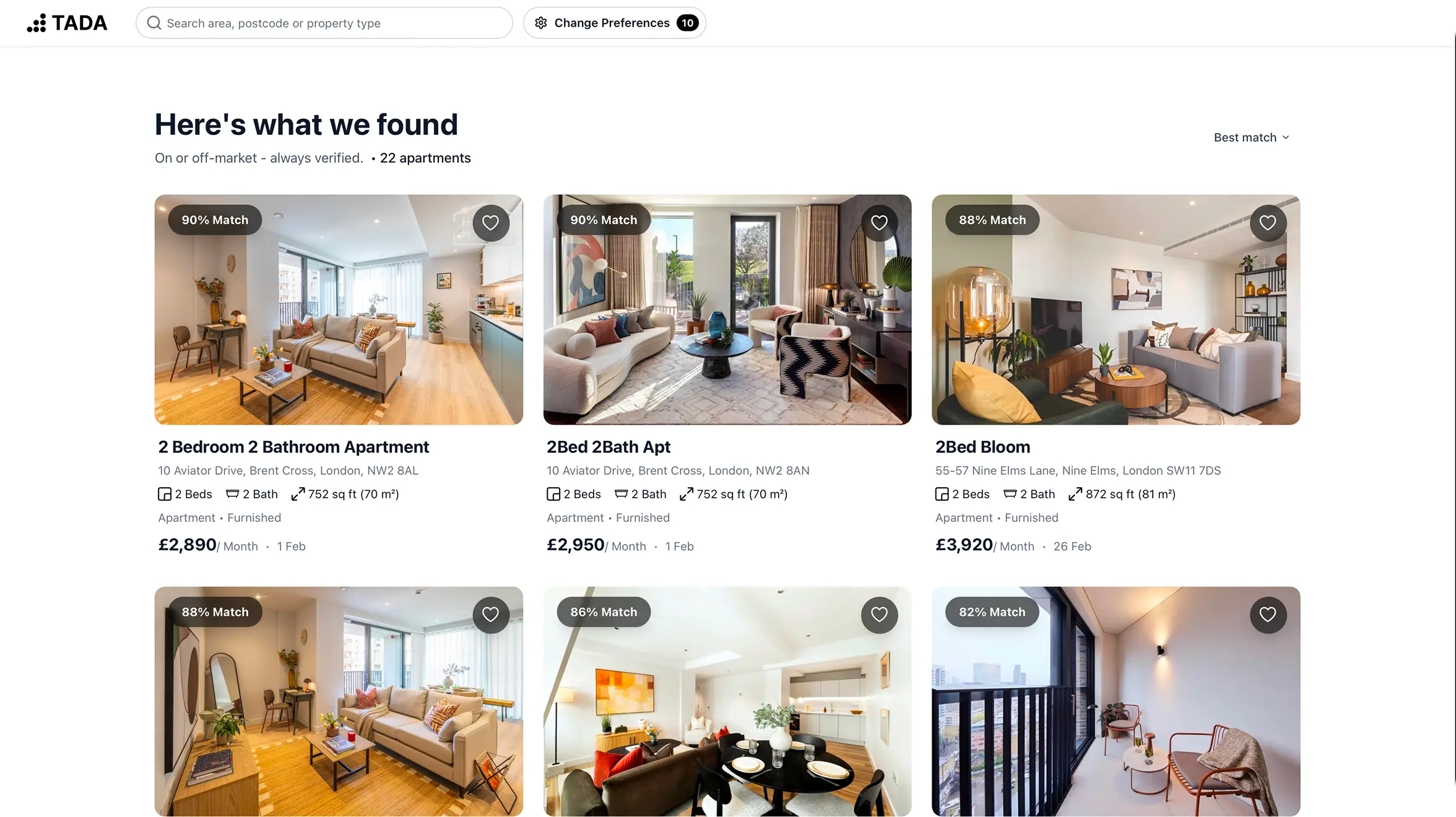 TADA Property Website